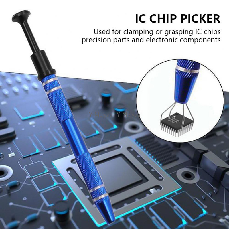 Ic Chip Puller - 4爪ICチップエクストラクターリムーバー精密電子部品グラバーピックアッププーラーツール、ナットや小物の修理用ツール