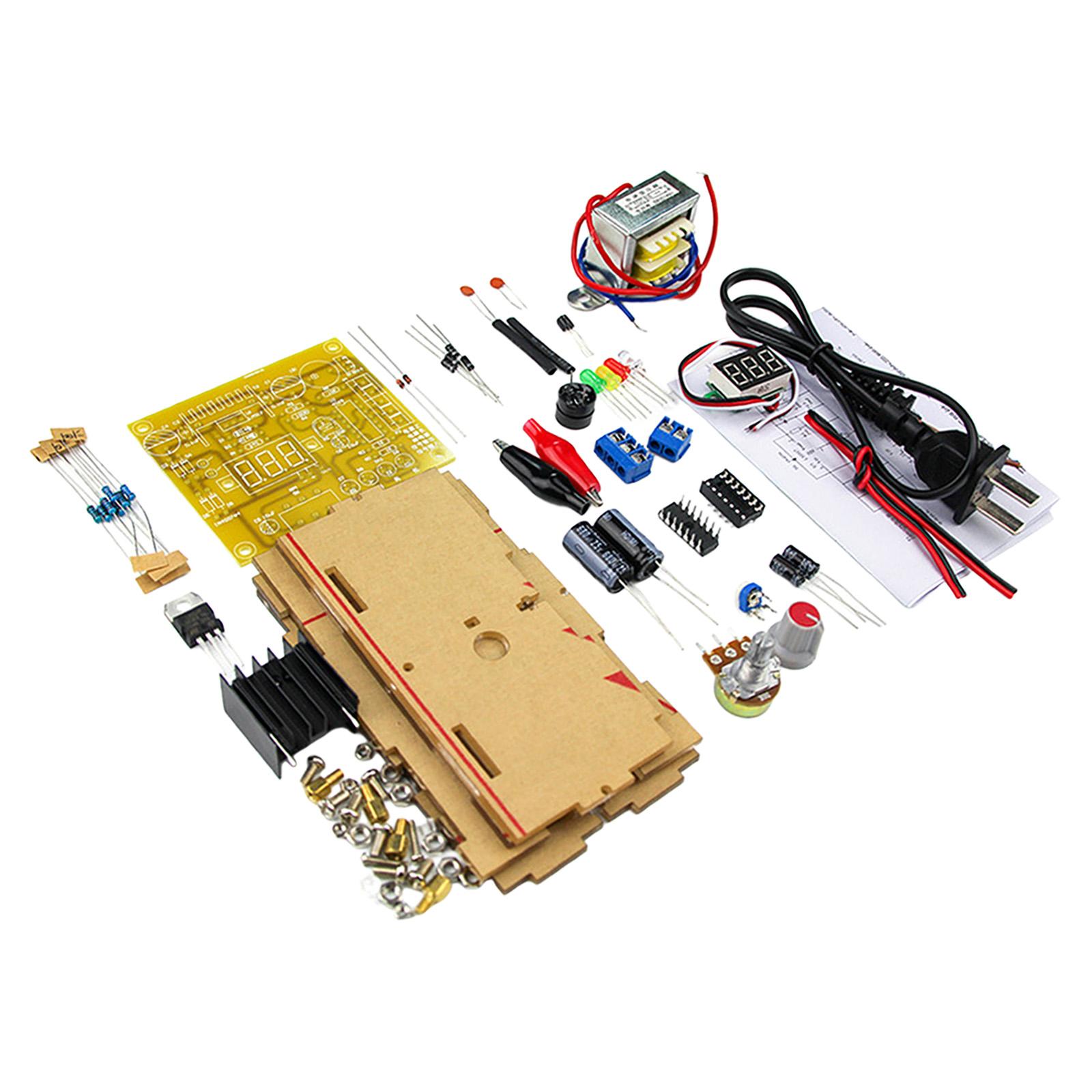 Diy Electronics Workshop - 調整可能な電源ボード LM317 電圧レギュレーターキット DIY 電子部品修理や趣味のワークショップ用