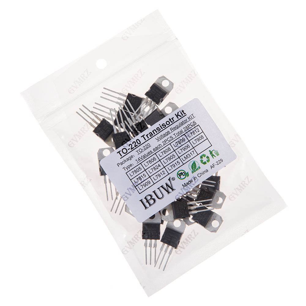 Lm317 Voltage Regulator - 28 個 L7805 14 値 TO-220