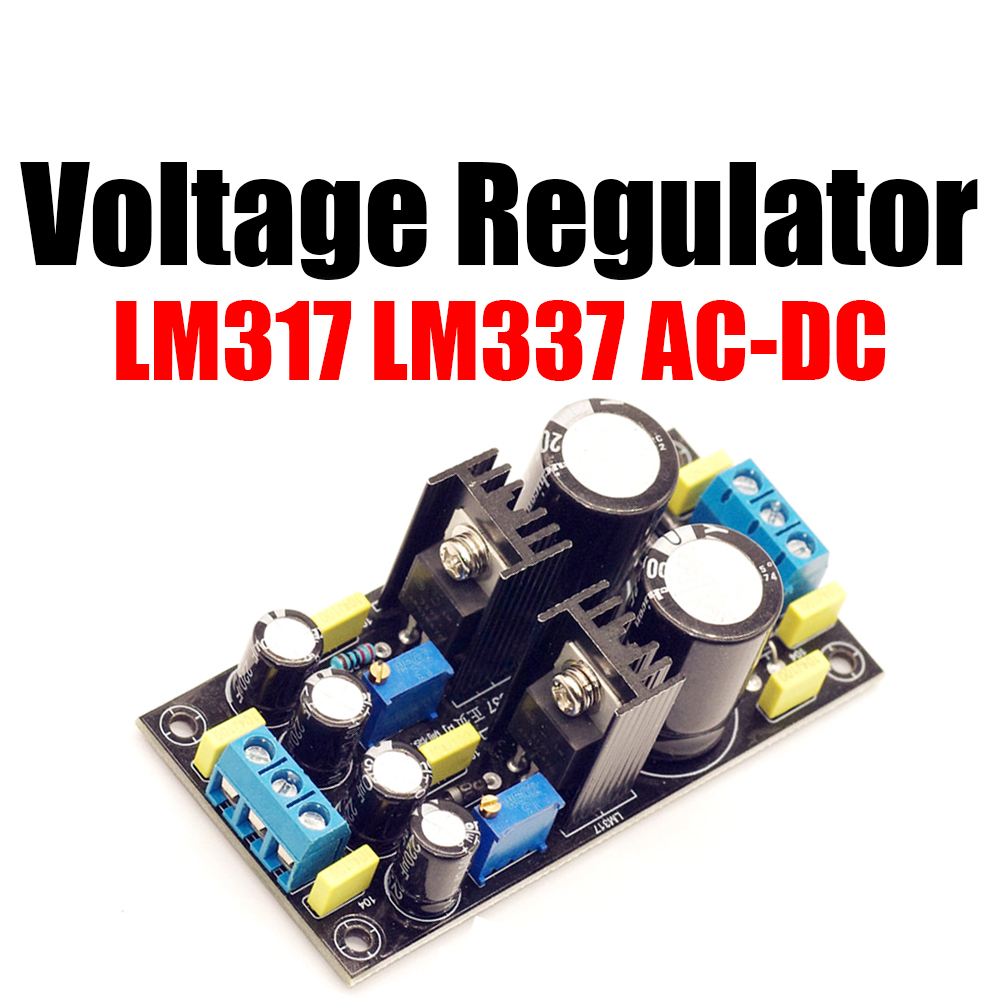 Lm317 Voltage Regulator - 正および負の電力電圧レギュレーター,調整可能なモジュール,オーディオアンプ,lm317,lm337,acからDC, 5v,6v,9v,12v,15v,19v,24v