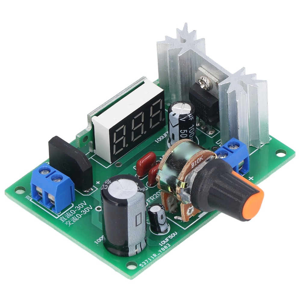 Lm317 Voltage Regulator - LM317 電圧レギュレータモジュール 1.25V‑28V 出力 DC 0V-30V