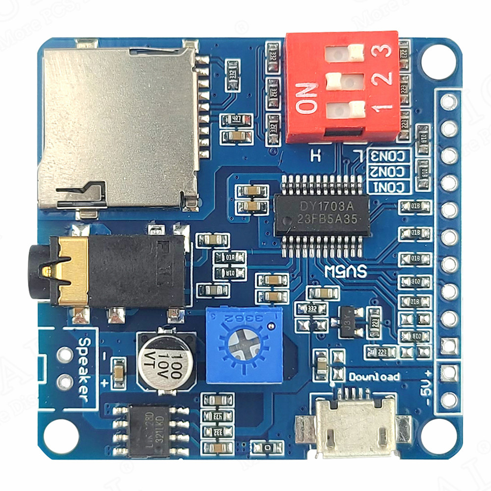 Sd Card Module Spi - Arduino、mp3プレーヤーモジュール、uartiトリガー、クラスd、アンプボード、5w、8mストレージ、sd、tfカード、dy1703a用の音声サウンドモジュール