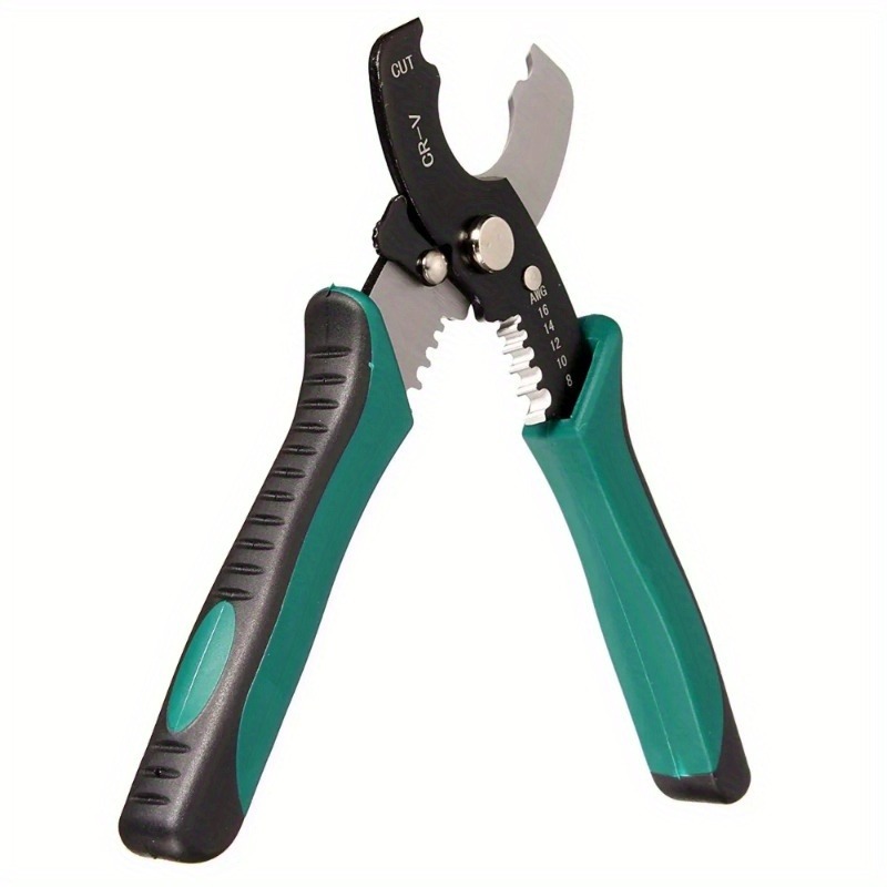 Wire Stripper Cutter - TAIMIMEI 8 インチワイヤーストリッパーケーブル切断はさみストリッピングプライヤーカッター 1.6-4.0 ミリメートルハンドツール Ferramentas