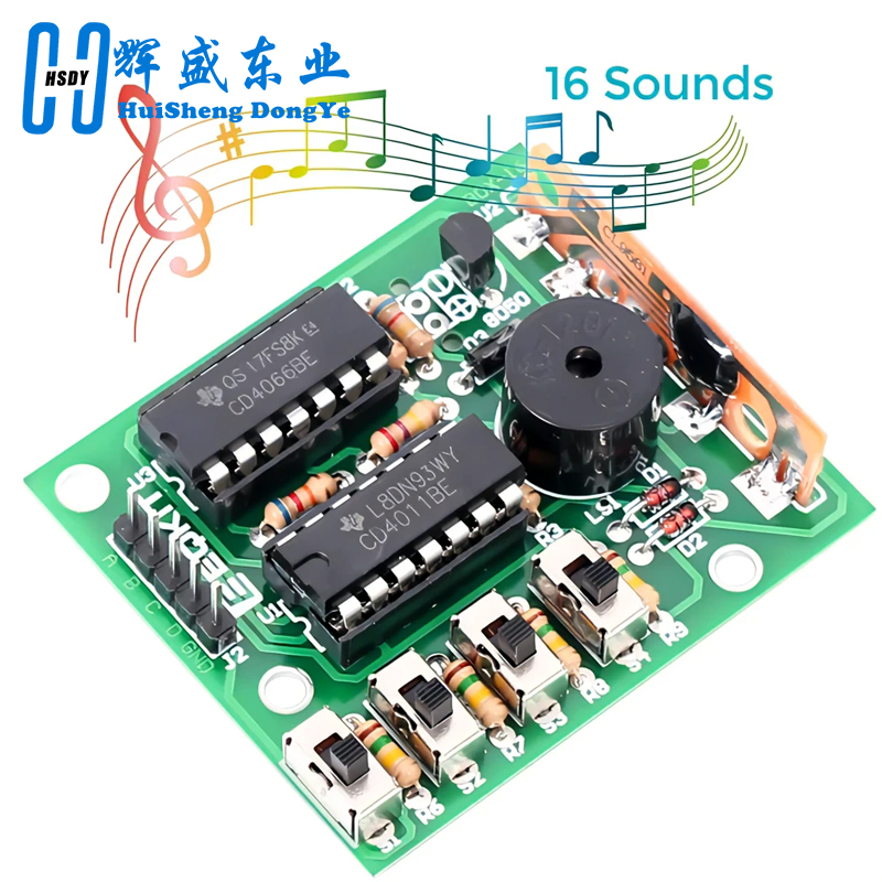 Diy Electronics For Kids - 16 音楽サウンドボックス BOX-16 ボード 16 トーン電子モジュール
