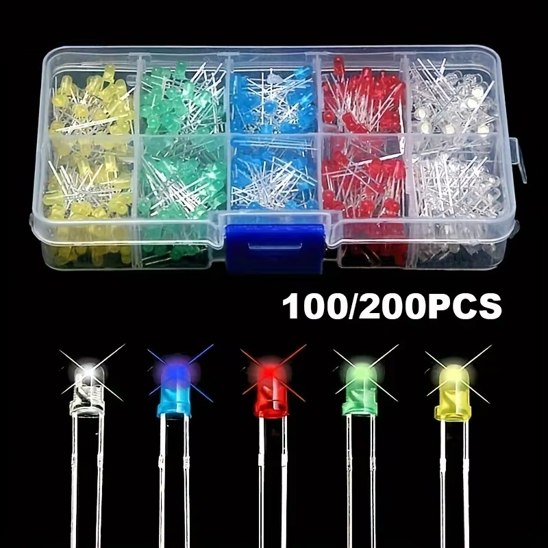 R/Diy Electronics - 100/200 個 3 ミリメートル 5 ミリメートルマルチカラー