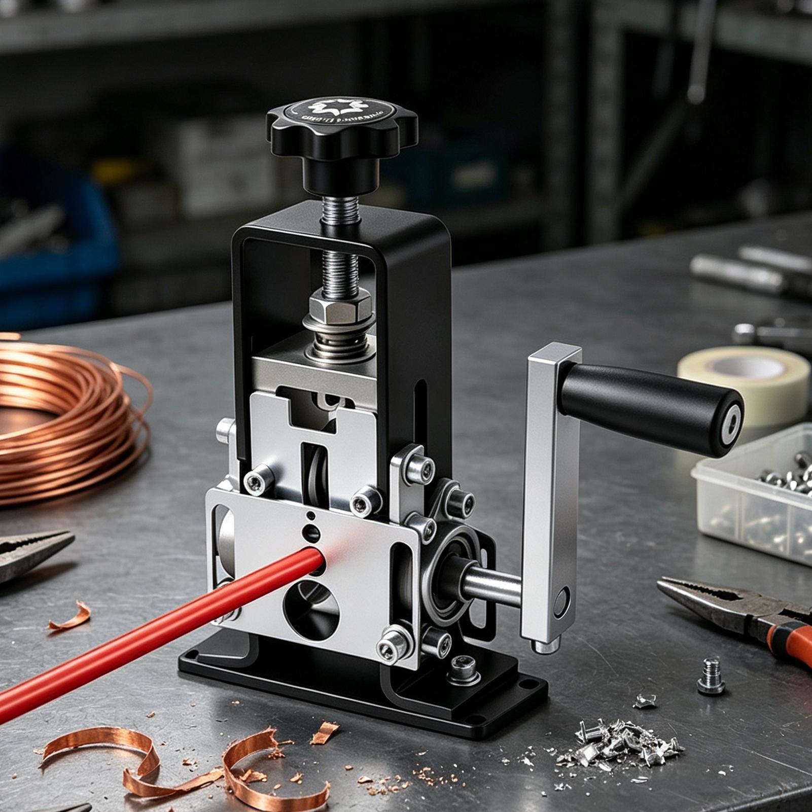 Wire Stripper Cutter - ワイヤーストリッパーマシン多機能精密ポータブルドリル式ワイヤーストリッパーツールケーブルカッター産業用家庭用ガレージ用