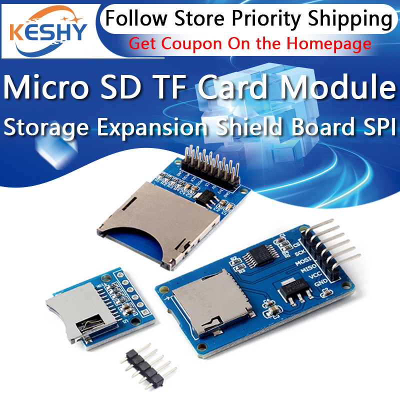 Sd Card Module Spi - マイクロ SD ストレージ拡張ボードマイクロ SD TF カードメモリシールドモジュール