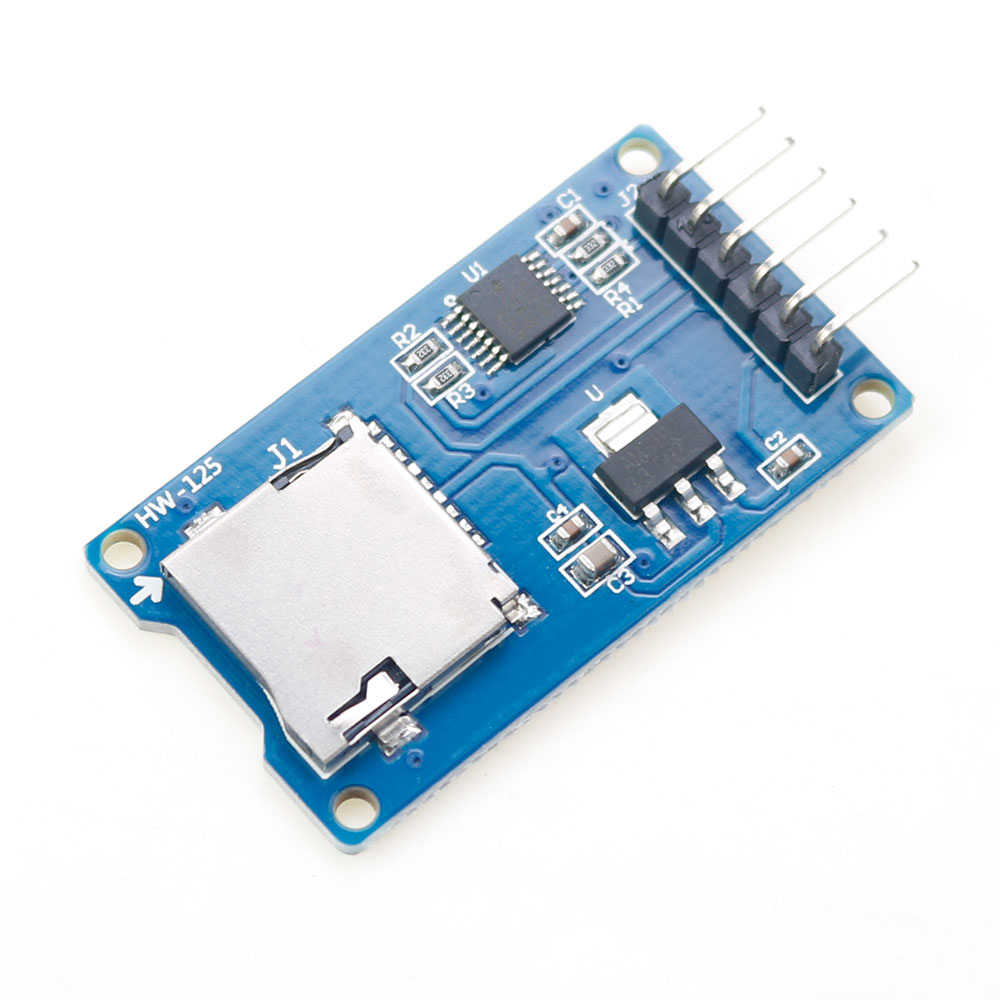 Sd Card Module Spi - マイクロsd tfカードリーダーモジュール、arduino用レベルコンバーターチップ付きスパイインターフェース、ロットあたり2個