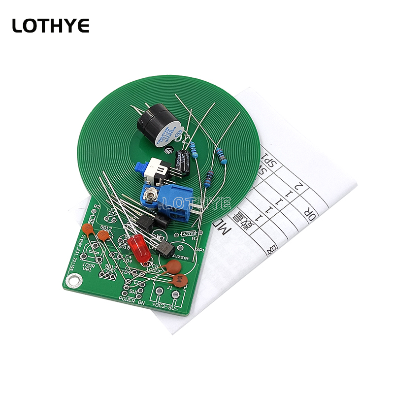 Diy Electronics Board - 電圧変換キット,金属探知機,3〜5V,60mm非接触センサー,アセンブリキット