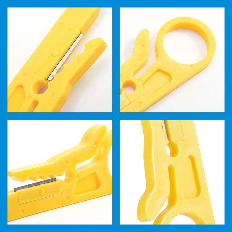 Wire Stripper Cutter - ケーブルストリッパーワイヤーカッター圧着工具マルチストリッパーナイフ圧着ペンチミニポータブル電線剥離器電気ストレートプライヤー