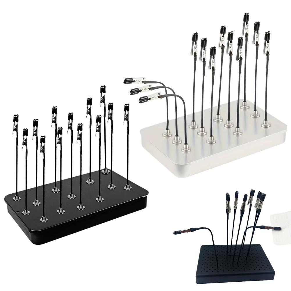 Crocodile Clip Set - 12/1PC 磁気ワニクリップ柔軟なワニクリップセットモデルカラーリングクリップ絵画ディスプレイスタンドベースブラケット