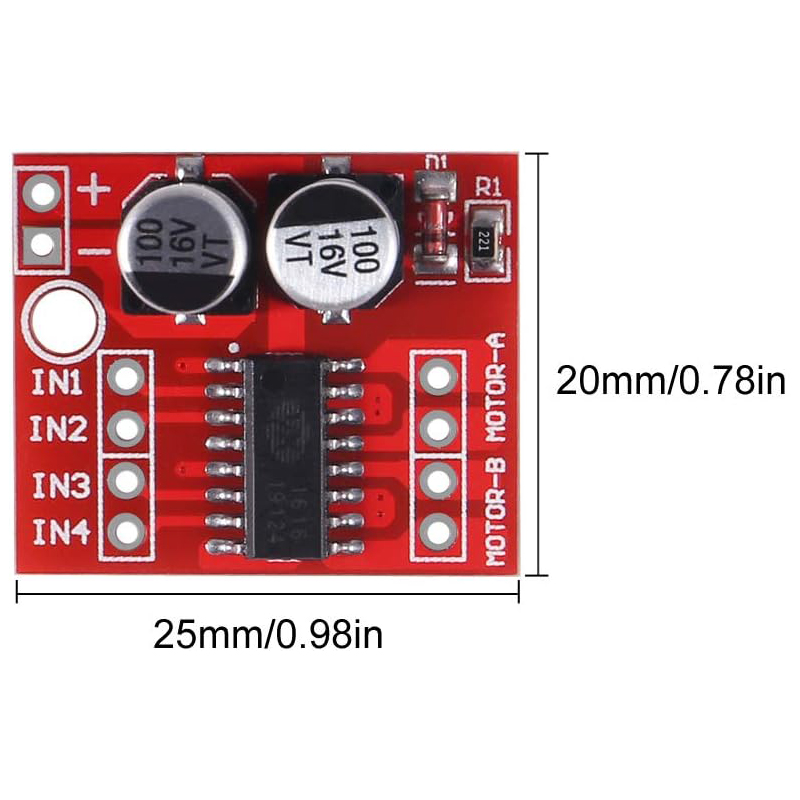 4/10個入り MX1508 DCモータードライバーモジュー - L298N Motor Driver のレビューと価格