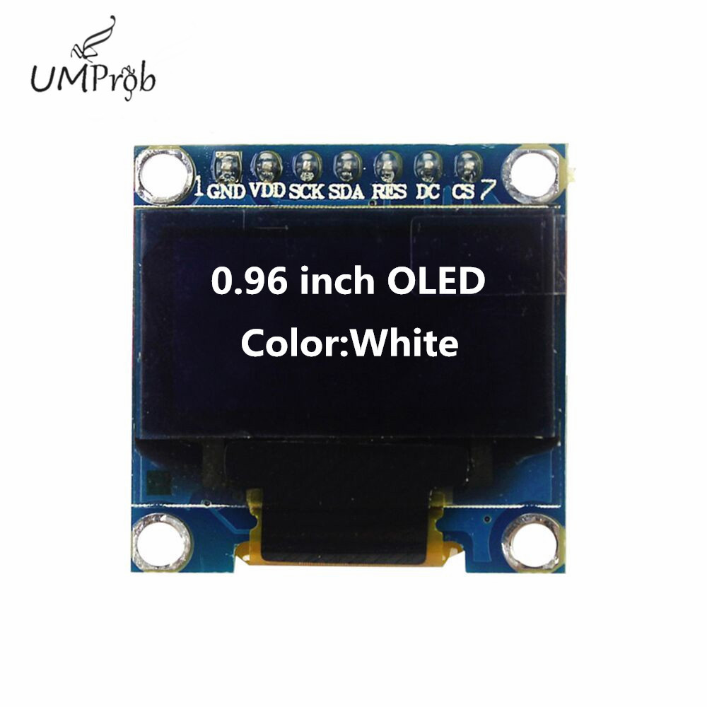 0.91インチ 128x32 IIC I2C 白/青 OLE - Arduino Diy Electronics のレビューと価格