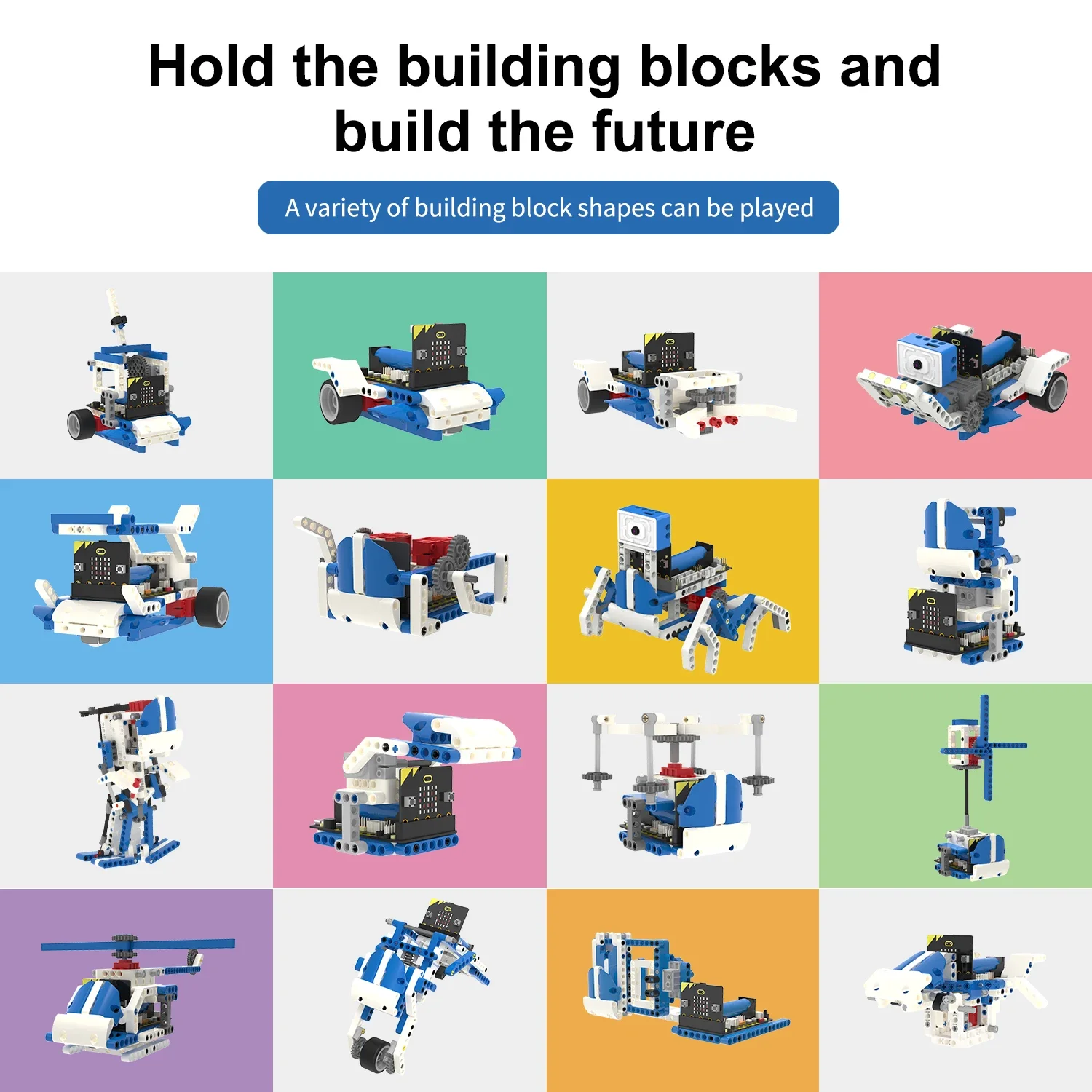 BBC Microbit V2 ビルディングブロックロボット - Diy Electronic のレビューと価格