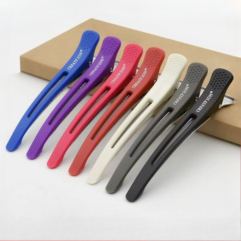 6 ピース/セットの曲がらないヘアクリップワニヘアクリッパー - Crocodile Clip Set のレビューと価格