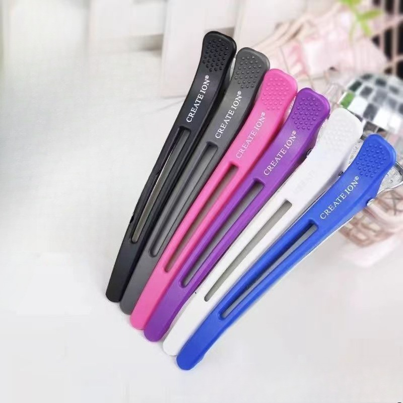 6 ピース/セットの曲がらないヘアクリップワニヘアクリッパー - Crocodile Clip Set のレビューと価格