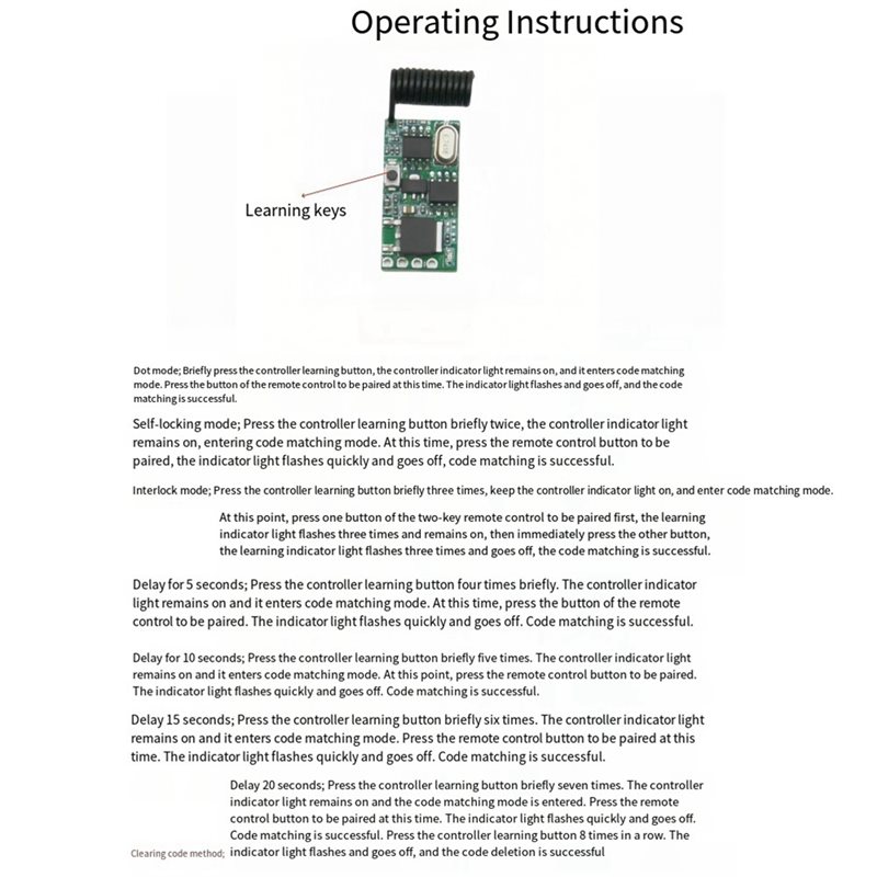B04B-For RFスイッチコントローラー+ワイヤレス受信 - Rf 433Mhz Module のレビューと価格