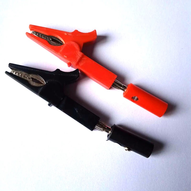 ワニ口クリップとバナナプラグセット、溶接不要、完全絶縁、安全 - Crocodile Clip Set のレビューと価格