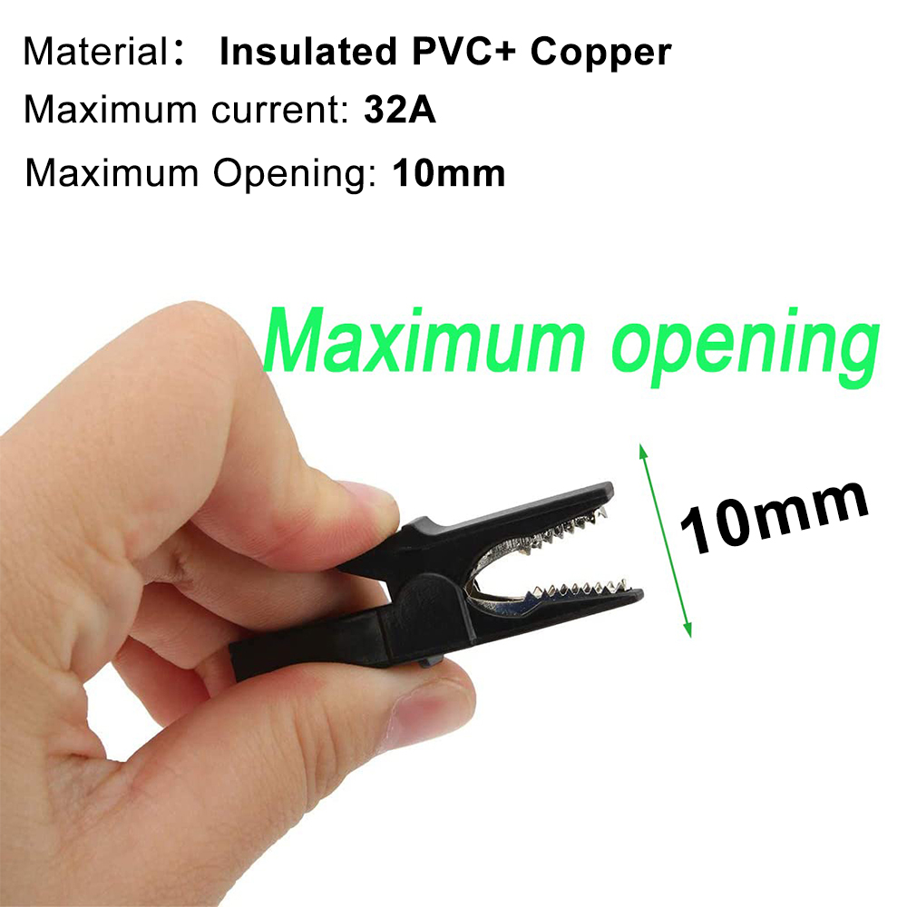 ワニ口クリップとバナナプラグセット、溶接不要、完全絶縁、安全 - Crocodile Clip Set のレビューと価格