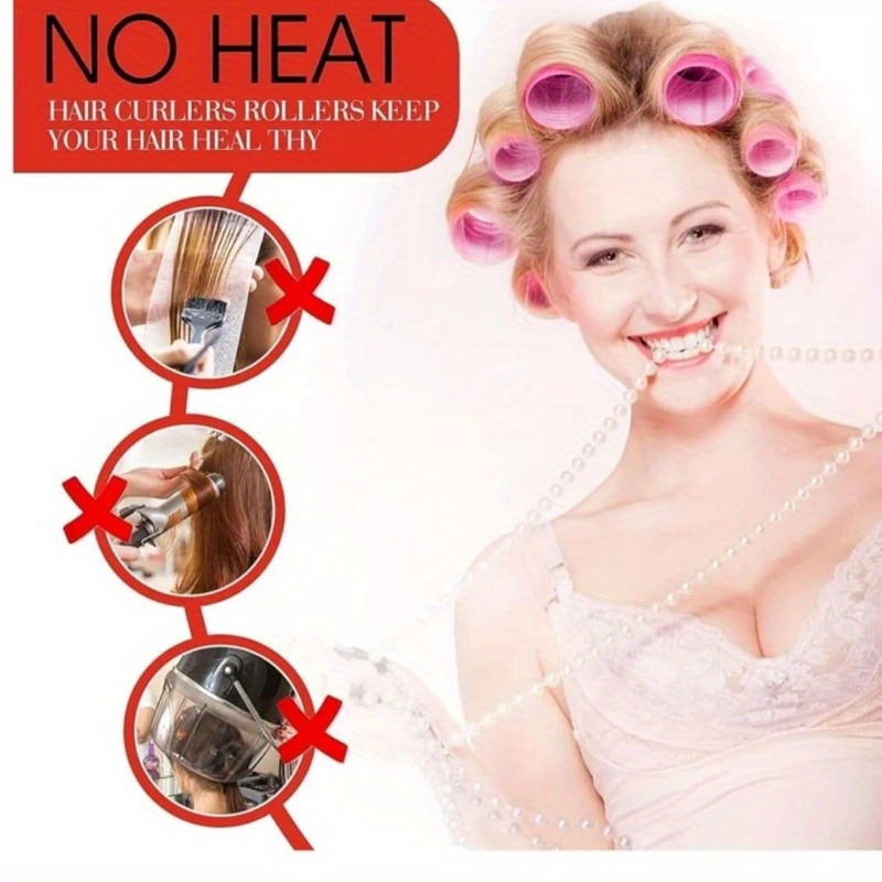 粘着式ヘアカーラーとクリップのセット。12個のセルフグリップ - Crocodile Clip Set のレビューと価格