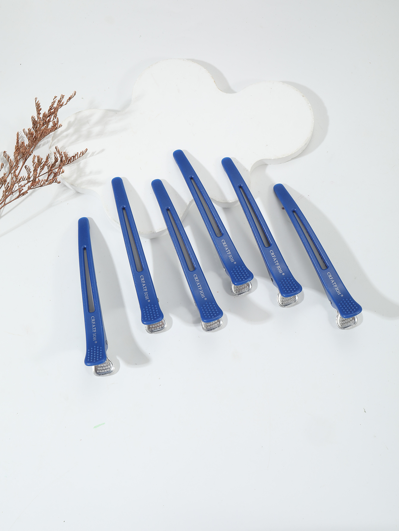 6 ピース/セットの曲がらないヘアクリップヘアクリッパーコリ - Crocodile Clip Set のレビューと価格