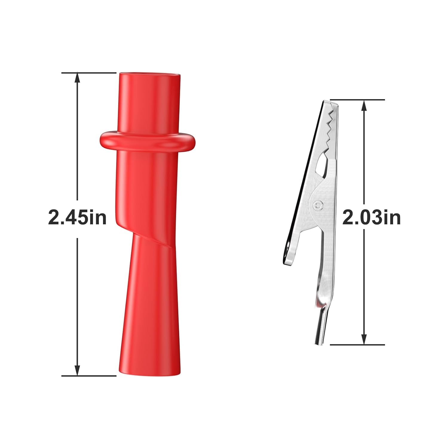 ワニ口クリップセット,電気テスト用,絶縁,クロコダイルクラン - Crocodile Clip Set のレビューと価格
