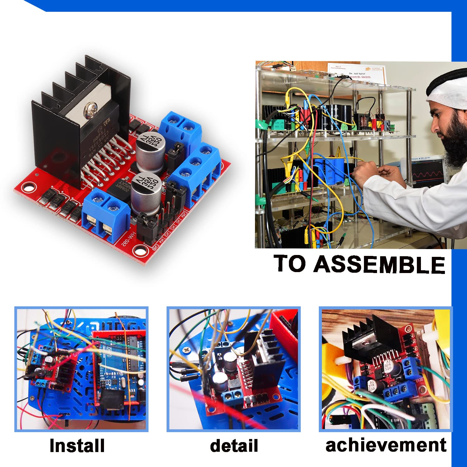 L298N モータードライブコントローラボード DC デュア - L298N Motor Driver のレビューと価格