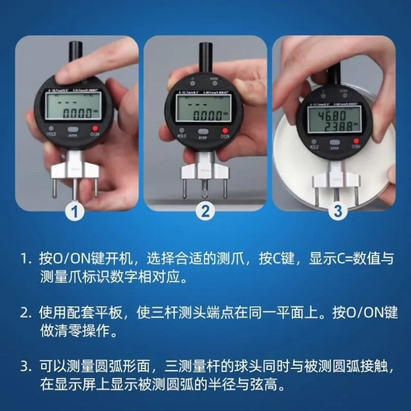 高精度デジタルRゲージ、ラジアスゲージ、直径電子測定器 - R/Diy Electronics のレビューと価格