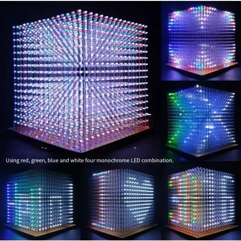 3 D16mini ライトキューブキット 16x16x16  - Diy Electronic のレビューと価格