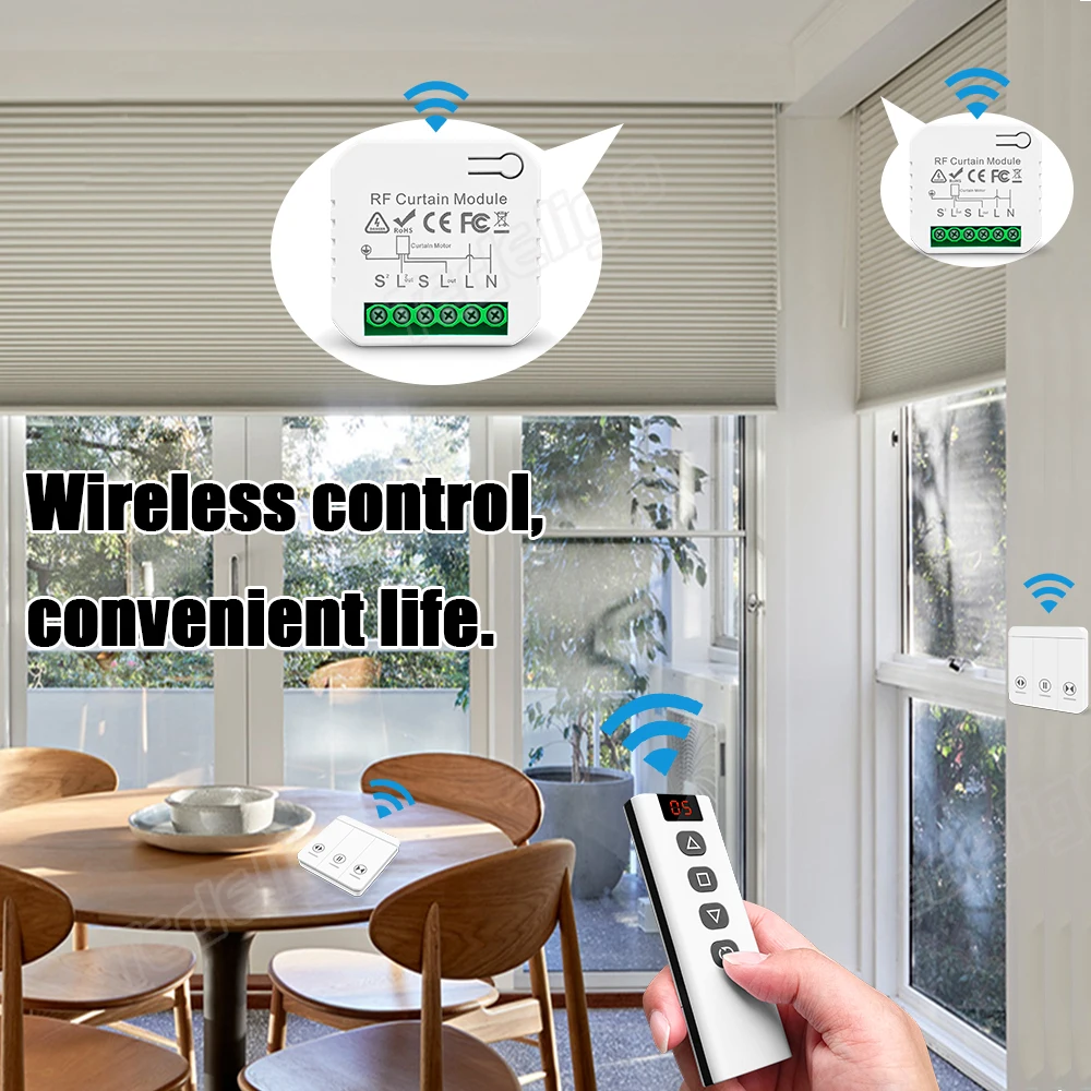 シャッタースイッチモジュール,433 MHz,220V,10 - Rf 433Mhz Module のレビューと価格