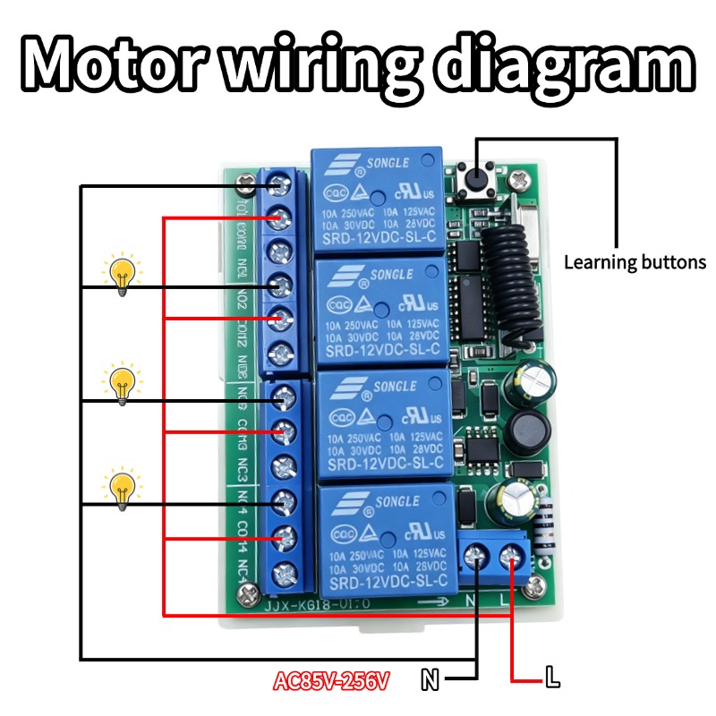 433MHz AC 110V 220V 4CH RFリモート - Rf 433Mhz Module のレビューと価格