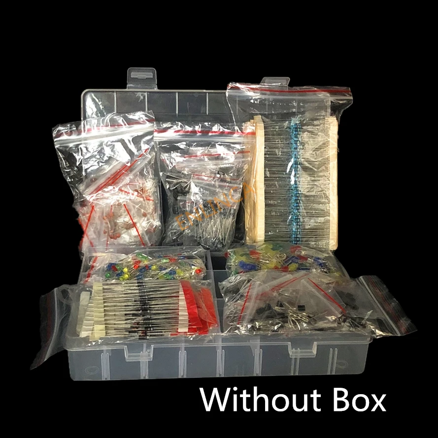 金属皮膜抵抗キットLEDダイオード電解コンデンサセラミックセ - Diy Electronics Components Kit のレビューと価格