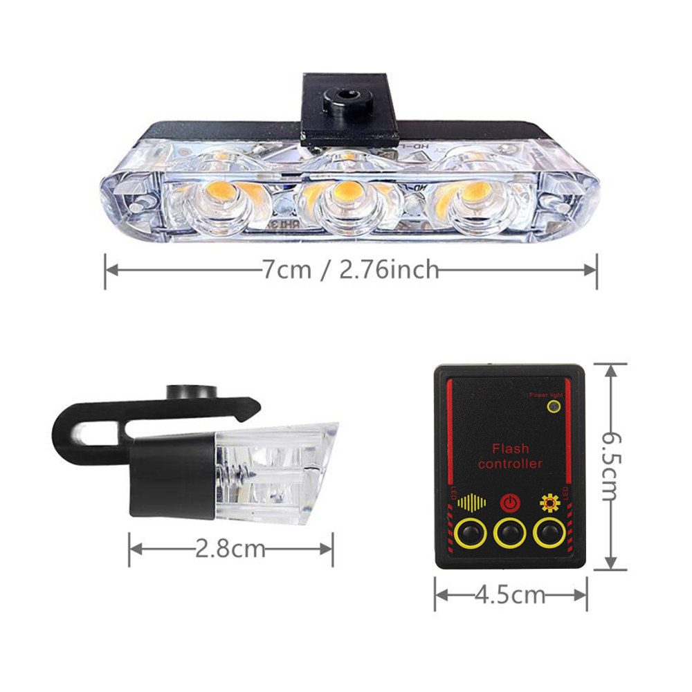 12V車用グリルストロボライトヘッド4x3 LEDミニフラッ - Diy Lamp Electronics のレビューと価格