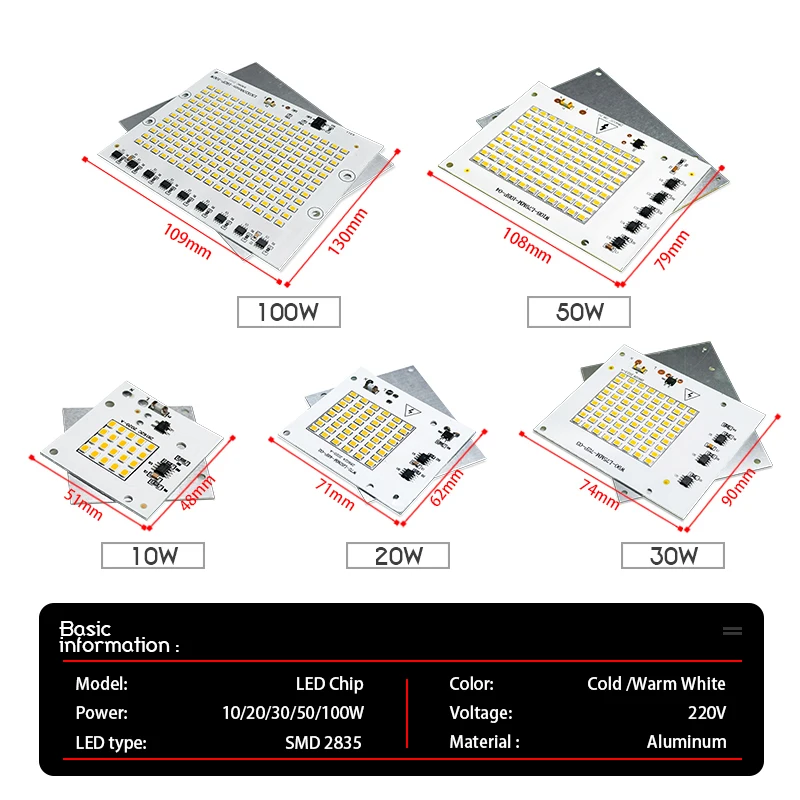 10 ピース/ロット 10 ワット 20 ワット 30 ワッ - Diy Lamp Electronics のレビューと価格