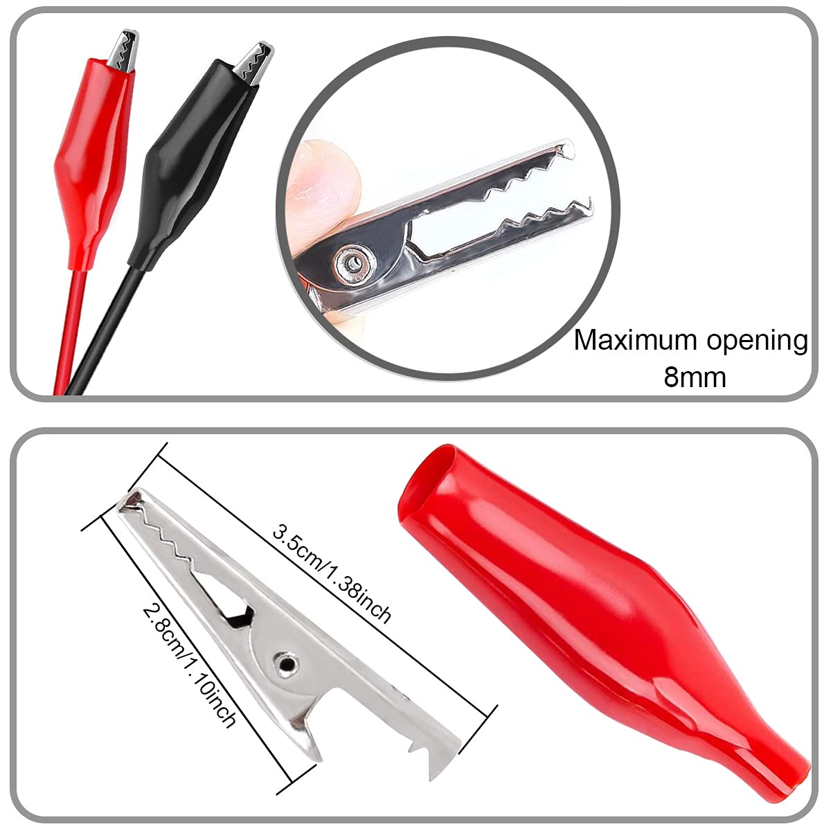 ワニ口クリップ - USB、ワニ口クランプ - USB Ty - Crocodile Clip Set のレビューと価格