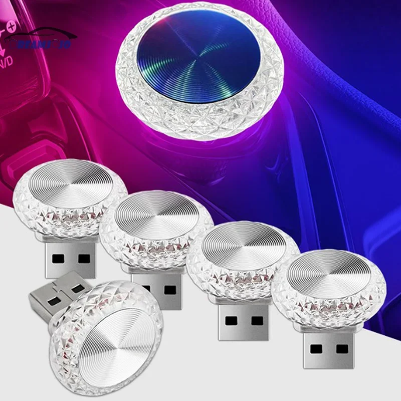 新車ミニ LED 装飾 USB アンビエントライトプラグプレ - Diy Lamp Electronics のレビューと価格