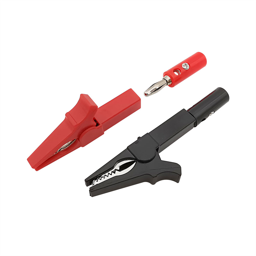 6個/ロット 55mm アリゲータークリップ テストバッテリ - Crocodile Clip Set のレビューと価格