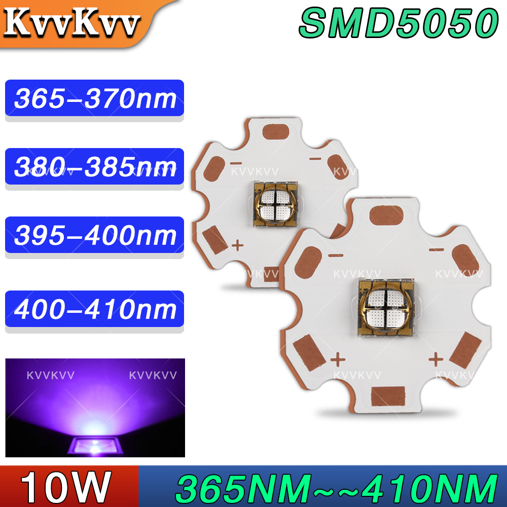 10W LED 5050 365nm 370nm 380nm - Diy Lamp Electronics のレビューと価格