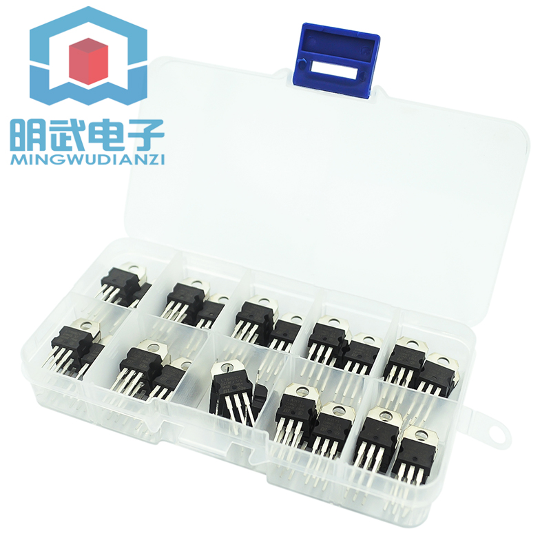 3端子電圧レギュレーター,10種類x5pcs l7805/l - Lm317 Voltage Regulator のレビューと価格