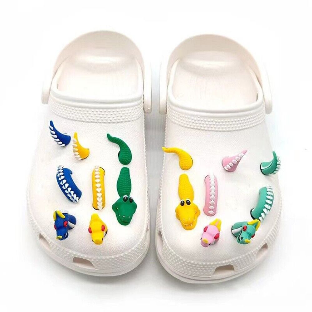 3D シューズバックルクリップ DIY デコレーションサンダ - Crocodile Clip Set のレビューと価格