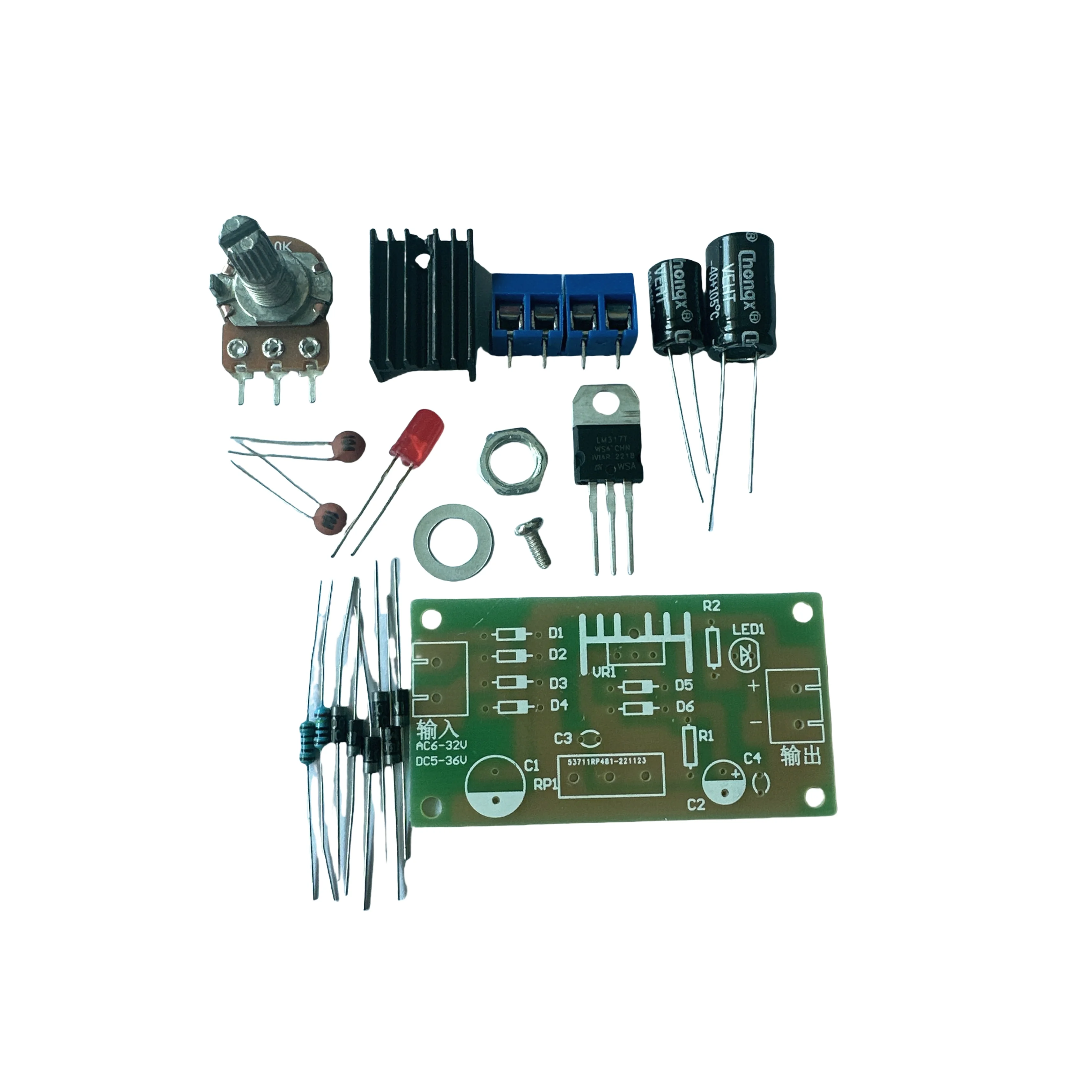 LM317 調整可能な安定化電源キット連続調整可能な DC  - Lm317 Voltage Regulator のレビューと価格