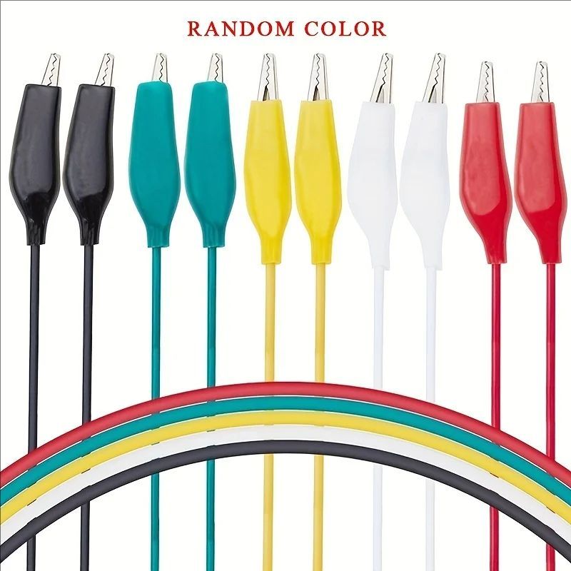 1 セット/10 個ワニ口クリップ電気 DIY テストリード - Crocodile Clip Set のレビューと価格