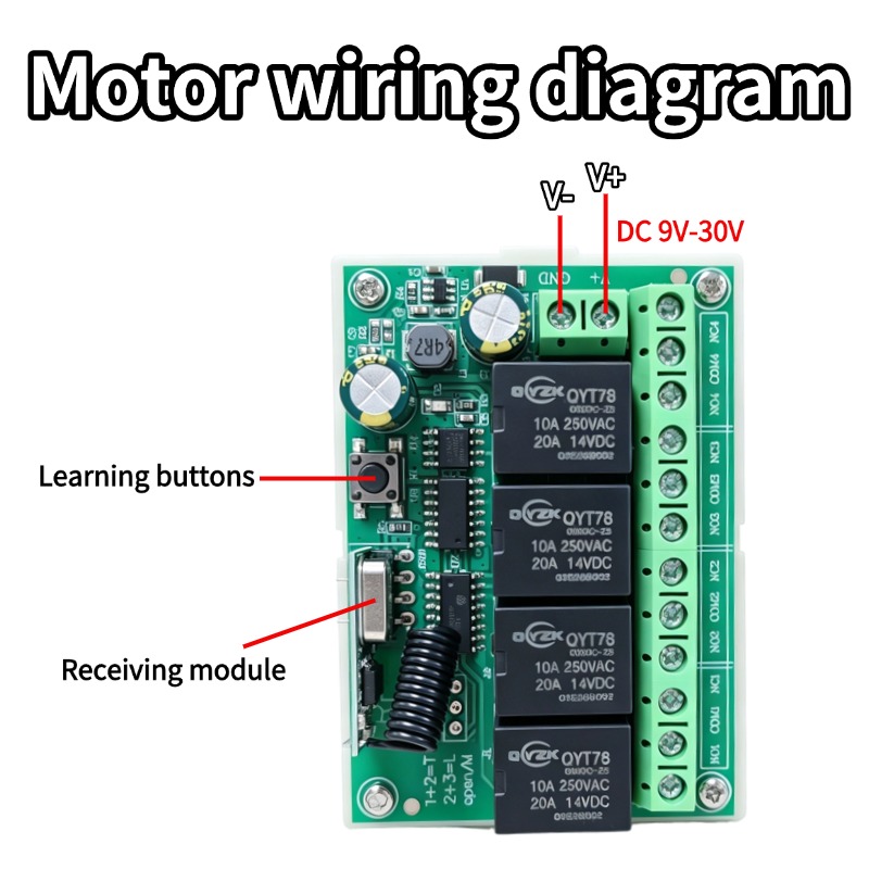 ユニバーサルワイヤレスリモコンスイッチDC 12V 4CHリ - Rf 433Mhz Module のレビューと価格