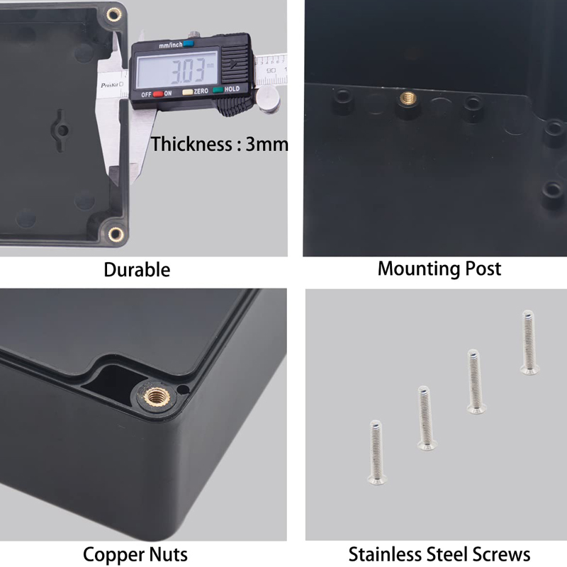 防水ABSプラスチックジャンクションボックス、電子プロジェク - Diy Box Electronics Mall のレビューと価格